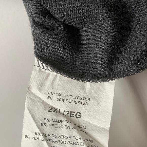 Tapout Mens Shirt 2XL Gray Logo Short Sleeve Tee MMA Casual T shirt Gym Workout - Picture 6 of 8